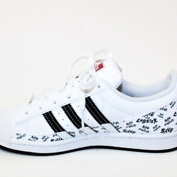 Adidas Superstar x PHILIP COLBERT "Save the Lobster" Art White / Red  Men's 5.5 - Picture 8 of 11